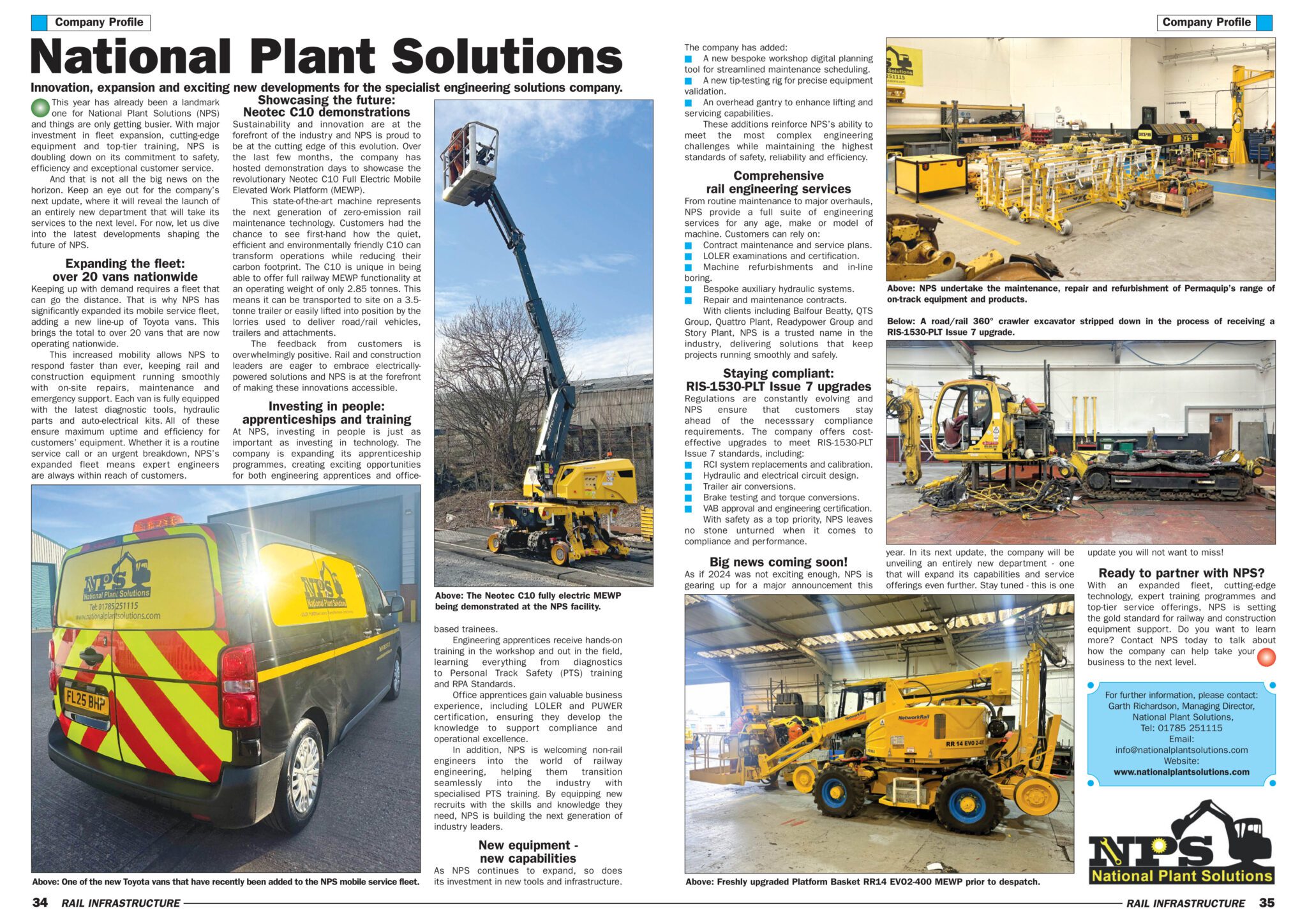 Infrastructure Magazine Rail Infrastructure Magazine - National Plant Solutions